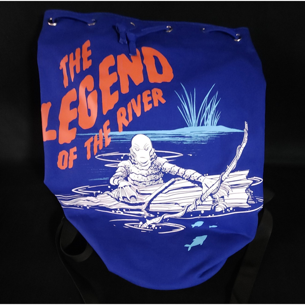 Universal Studios Legend Creature from The Black Lagoon Drawstring Backpack Bag